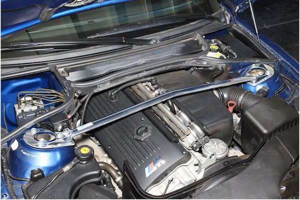 オクヤマ BMW E46 M3 BL32 フロント ストラットタワーバー タイプ1 アルミ
