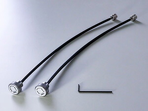 エッチケーエス HKS ハイパーマックスシリーズ用オプションパーツ 減衰力調整用ケーブルセット/ガンメタル アウターL\u003d290