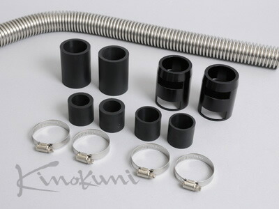 キノクニ キノクニ Kinokuni ランマックス ラジエターホースKIT&パーツ SSジャバラホース長 約900mm 仕様 クロームメッキ