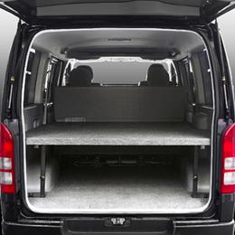 職車ドットコムハイエース 200系 標準ボディ S-GL 車中泊 ベッドキット(ブラックレザー)｜オートパーツ ダイレクト