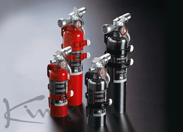 キノクニキノクニ Kinokuni ハロトロン ガス消火器(Hal Guard)(HG100R、内容量308g/総重量573g) カラー:レッド|オートパーツ ダイレクト