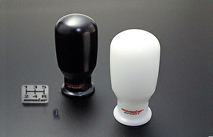 モンスタースポーツ ジムニー JB64W シフトノブ 差込タイプ Bタイプ:ホワイト