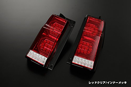 ライツ 「レッドクリア/インナーメッキ」[Evolution F]LA600/610 タントカスタム 前期 オールLEDテールランプ