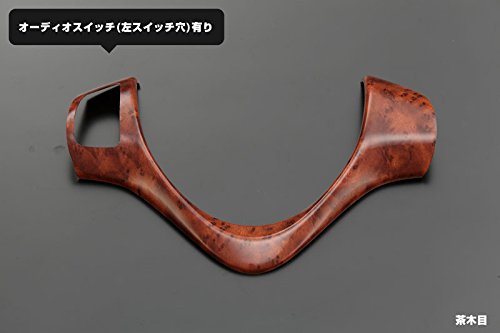 ライツ [ステアリングスイッチ有り:茶木目]MH34S/MH44S ワゴンR/スティングレー ステアリングパネル 1P