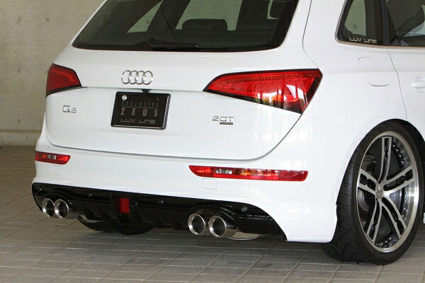 エムズスピード (ゼウス)アウディ Q5 LUV LINE リアアンダースポイラー 未塗装品 AUDI Q5 2.0 TFSI quattro S-line(ABA-8RCNCF) 3.0 TFSI quattro S-line(ABA-8RCTVF) 後期 2012/11 -|オートパーツ ダイレクト