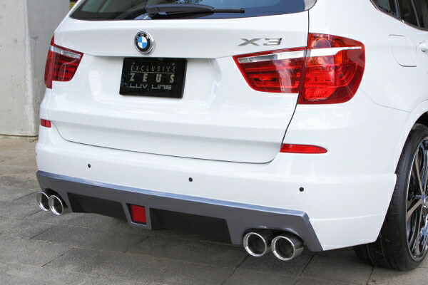 エムズスピード (ゼウス)LUV LINE リアハーフスポイラー 未塗装 BMW X3 xDrive20i(DBA-WX20) (M Sportパッケジ付き車除く) 2012/9 - 2014/5｜オートパーツ ダイレクト