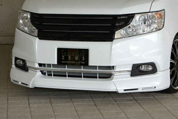 エムズスピード (ゼウス) ステップワゴン GRACE LINE フロントハーフスポイラー(LEDデイライト付属) NH731P塗装済 STEP WGN (RK1.2) G.Li 後期 2012/4 - 2015/3