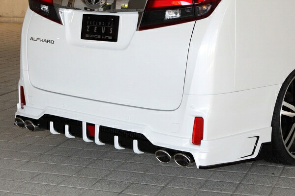 エムズスピード (ゼウス) アルファード GRACE LINE リアアンダースポイラー 未塗装品 ALPHARD (GGH/AGH/AYH) SA/S grade HYBRID SR 2015/1 -