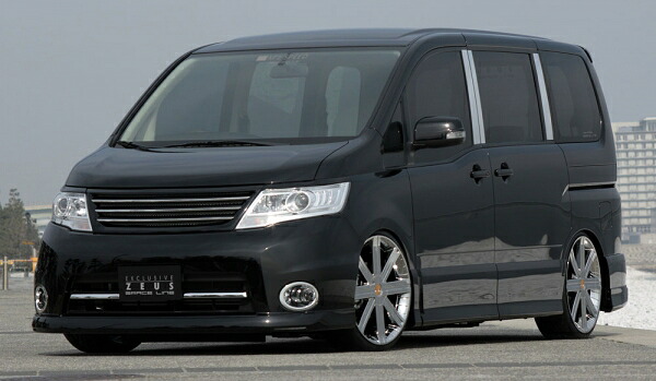 エムズスピード (ゼウス) セレナ GRACE LINE 2点KIT(F R) 未塗装品 SERENA (CC25) Highway STAR 後期 2007/12 - 2010/10