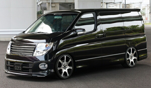 エムズスピード (ゼウス)GRACE LINE 2点KIT F/R QX1塗装済 エルグランド E51 ハイウェイスター 後期 2004/8-2010/7|オートパーツ ダイレクト