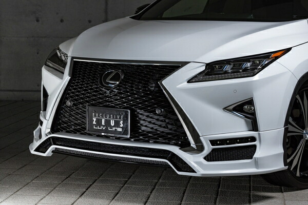 エムズスピード (ゼウス) レクサス RXLUV LINE フロントハーフスポイラー(LED付属) 212塗装済 LEXUS RX　RX200t (AGL2＃W) F SPORT　RX450h (GYL2＃W) F SPORT 2015/10 -