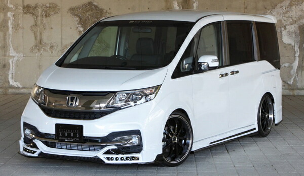 エムズスピード (ゼウス) ステップワゴン スパーダ GRACE LINE 4点KIT(F S R LED) NH812P塗装済 STEP WGN SPADA　(RP3/4) 2015/4 -