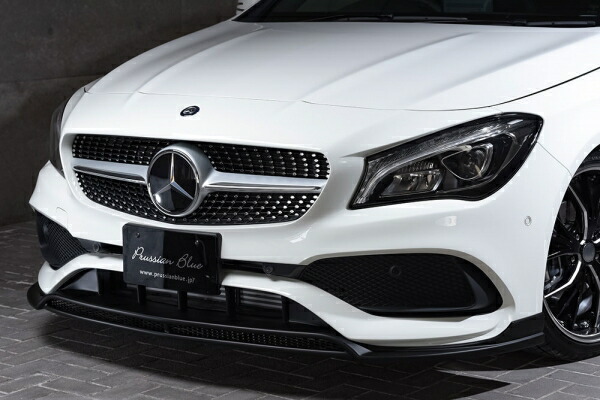 エムズスピード (ゼウス)メルセデスベンツ Prussian Blue フロントハーフスポイラー 未塗装品 Mercedes Benz CLA-Class Shooting Brake X117 CLA180 Shooting Brake Sports 2016/8 -|オートパーツ ダイレクト