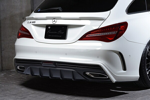エムズスピード (ゼウス)メルセデスベンツ Prussian Blue リアアンダースポイラー 未塗装品 Mercedes Benz　CLA-Class Shooting Brake X117　CLA180 Shooting Brake Sports 2016/8 -｜オートパーツ ダイレクト