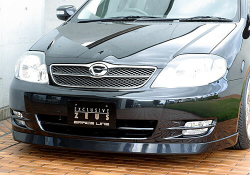 エムズスピード (ゼウス)カローラフィルダー GRACE LINE フロントハーフスポイラー 未塗装品 CAROLLA FIELDER (E12) 中期 2002/9 - 2004/4｜オートパーツ ダイレクト