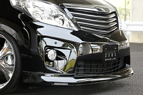 エムズスピード (ゼウス) アルファード GRACE LINE フロントハーフスポイラー 070 塗装済 ALPHARD (GGH/ANH) S grade 前期 2008/5 - 2011/10