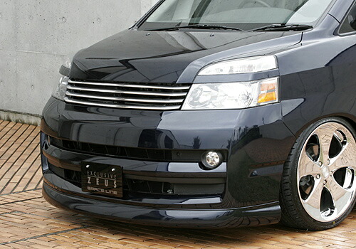 エムズスピード (ゼウス) GRACE LINE フロントハーフスポイラー 未塗装品 ヴォクシー (AZR) V/X/TRANS-X grade 後期 2004/8 - 2007/5