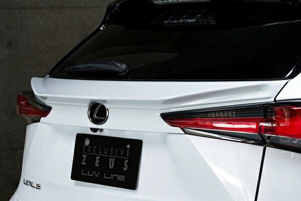 エムズスピード (ゼウス) NX 300/300h 後期 LUVLINE Rear Gate Wing ブラック塗装済