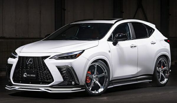 エムズスピード (ゼウス)レクサス NX450h+/350h/350 F SPORT AZ20系 4点KIT(F/LED S R) (AES製) 塗り分け塗装済ホワイトノーヴァガラスフレーク｜オートパーツ ダイレクト 204,510円