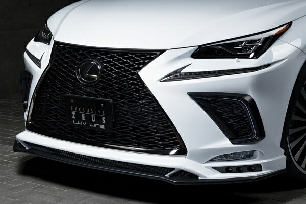 エムズスピード (ゼウス) NX 300/300h 後期 LUVLINE Front Half Spoiler メーカー塗装済:083ホワイトノーヴァ