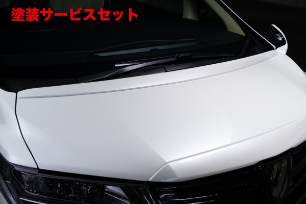当社塗装品 エムズスピード (ゼウス) アルファード 30 後期 GRACE LINE ボンネットスポイラー 未塗装