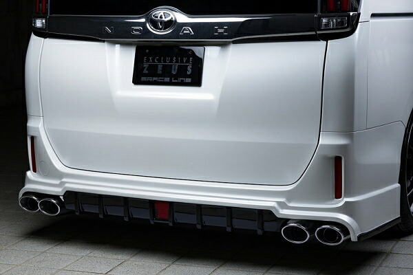 エムズスピード (ゼウス) ノア 80 後期 Rear Under Spoiler 塗装済:ホワイトパール 070