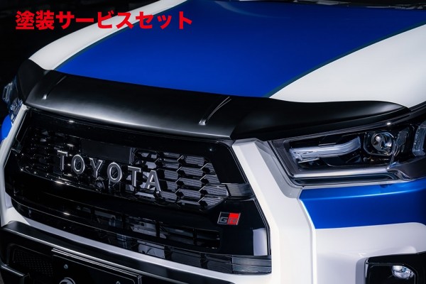 当社塗装品 エムズスピード (ゼウス)ハイラックス GUN125 GR SPORT (2021/10-) ボンネットプロテクター(ABS製) 未塗装｜オートパーツ ダイレクト