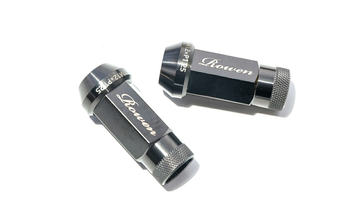 ロウェン ROWEN チタンナット ブラック(筆記体) M12×P1.25