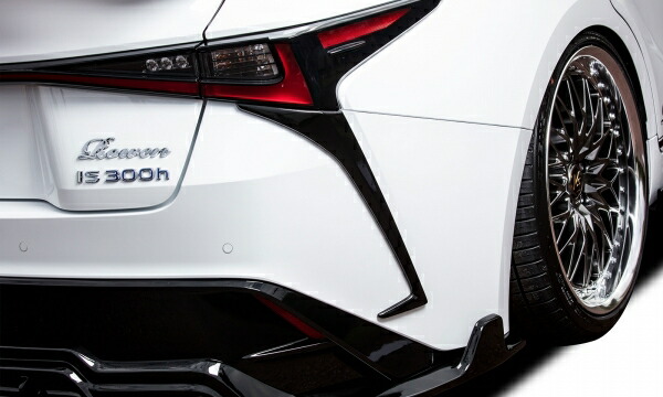 ロウェン LEXUS IS 350/300h/300 30系 F-Sport 後期 リアバンパーエクステンション FRP 素地