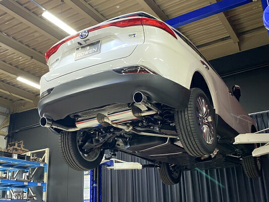 ロウェン ハリアー 80系 2.5L ハイブリッド 2WD/4WD 純正バンパー装着車 PREMIUM01S 左右2本出しマフラー チタンテール