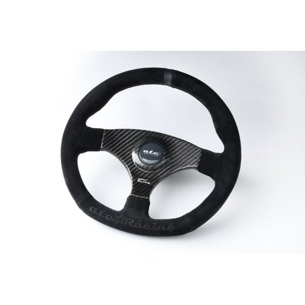 ビーナス atc Japan ステアリング atc Racing FLAT325-R カーボンJmodel ブラックスエード/ブラックステッチ