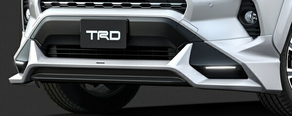 TRD ティーアールディーRAV4 XA50系 フロントスポイラー LED付 ICS無車 塗装済 アティチュードブラックマイカ (218) MS341-42002-C0|オートパーツ ダイレクト