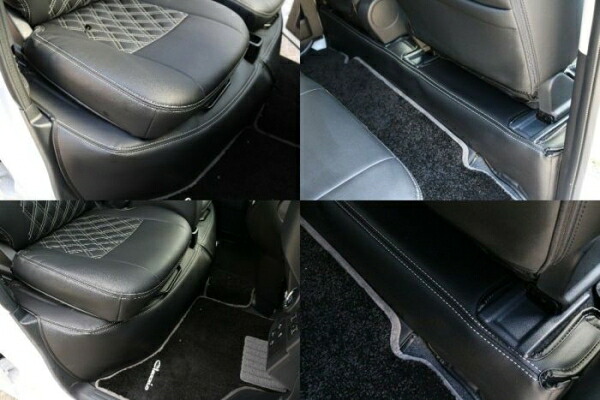シンケハイゼットカーゴ S700V/710V フロント・リアデッキカバーセット デラックス/スペシャル用 (マジックテープ2m×2付属)|オートパーツ ダイレクト