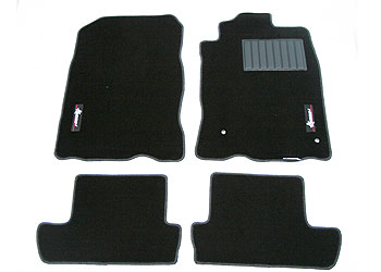 カンサイサービス レガシィB4 BL フロアマット フロント オプションステッチ レッド