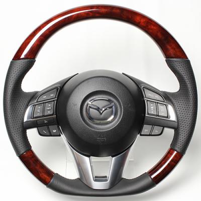 レアルアクセラ BM/BY 2013/11~2016/7 ステアリング ブラウンウッド ブラックユーロステッチ|オートパーツ ダイレクト