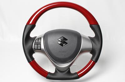 レアル フレアクロスオーバー MS31S 2014/1～ ステアリング フェニックスレッド ダークワインステッチ