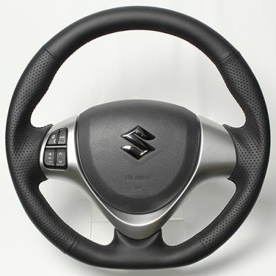 レアル スペーシア MK32S/MK42S 2013/3～ ステアリング オールレザー ブラックユーロステッチ 27,715円