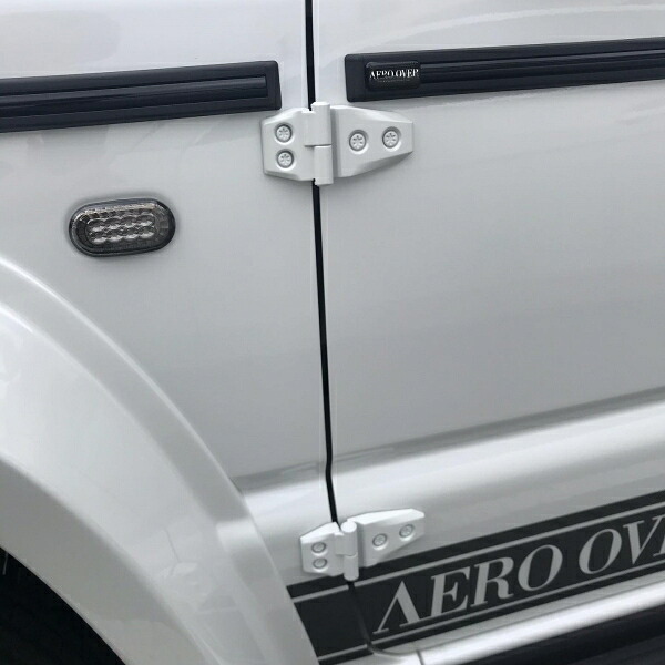 エアロオーバージムニー JB64/ジムニーシエラ JB74 G62/G62S カラードアウターヒンジ ブルーイッシュブラックパール3(ZJ3)|オートパーツ ダイレクト