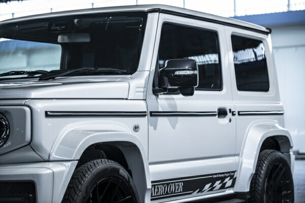 エアロオーバー ジムニー JB64/ジムニーシエラ JB74 G62/G62S サイドモール メッキタイプ