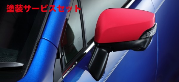 当社塗装品 エスティアイ（STi） WRX STI/S4 VA ドアミラーカバー(チェリーレッド)左側(LH)