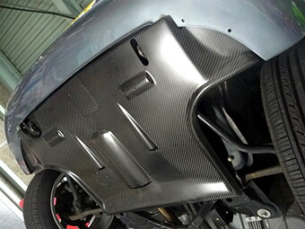 フタバオートワーク CC-sport事業部 コペン L880K フロントアンダーパネルB2［CFRPカーボン製］（半艶クリア塗装済）