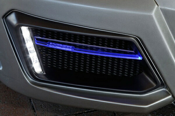 ブイビジョン レクサス LEXUS SC430 LEDアクリルフィン (フロント左右セット) ホワイト