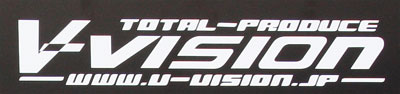 ブイビジョン V-VISIONステッカー (フロントステッカー) W1000xH100 ゴールドラメ