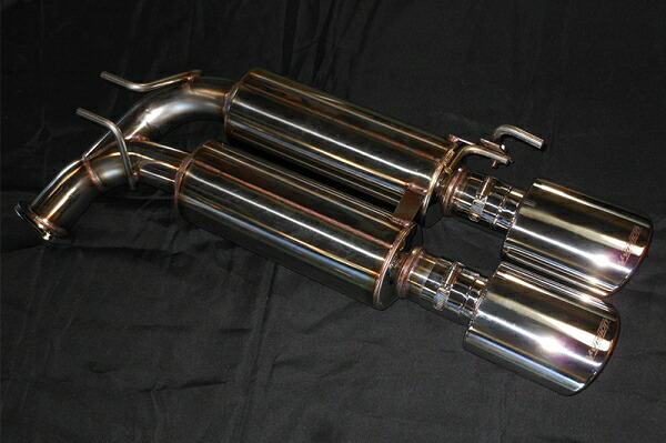 ブイビジョン オデッセイ RB1/2 左右2本出しマフラー砲弾レーシングVer (117φ×80オーバル×4 砲弾タイコ×4) 無し