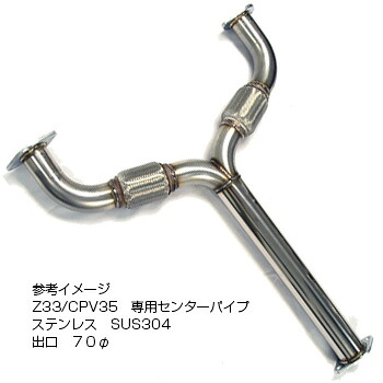 ゴジゲン マフラー ストレートパイプ (ストレート/センターパイプ) シビック TYPE-R ユーロ 【ABA-FN2】 [H21/11～] 保安基準