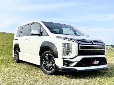 エヌアールディー ウエスト デリカ D5 CV1W 後期 アーバンギア モディファイド オーバーフェンダー 8mmワイド 塗装済 ウォームパールホワイト (W23)