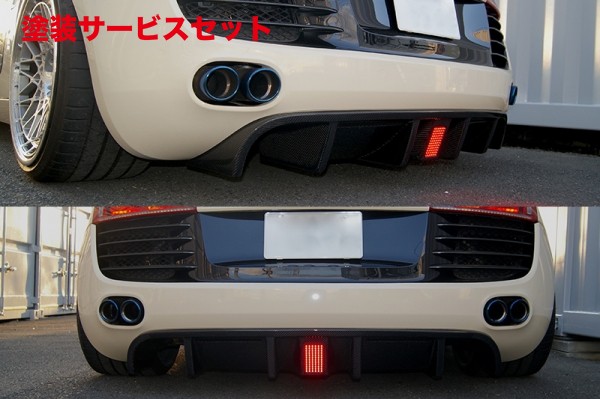 当社塗装品 バランスイット Audi R8 42 リアディフューザー カーボン