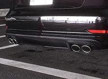 当社塗装品 バランスイット AUDI S3/A3 S-line リアディフューザー Ver.1 横フィンタイプ SEDAN ONLY Carbon