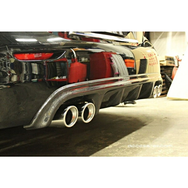 アクセス エボリューションスカイライン セダン V37 Ae EuroR Plus++（トリプルプラス）フルエキゾーストシステム(FrontPipe+Center+Tail) 4テール90Φ テール素材：カーボン｜オートパーツ ダイレクト