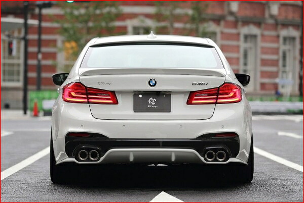3D デザイン BMW 5series G30 M-Sport リアディフューザー タイプ１ GFRP